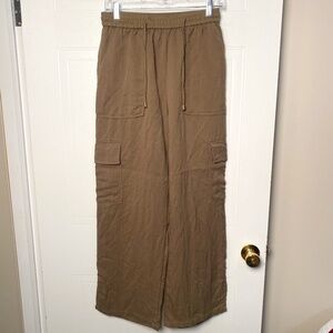 Casual Tan Cargo Pants for Women